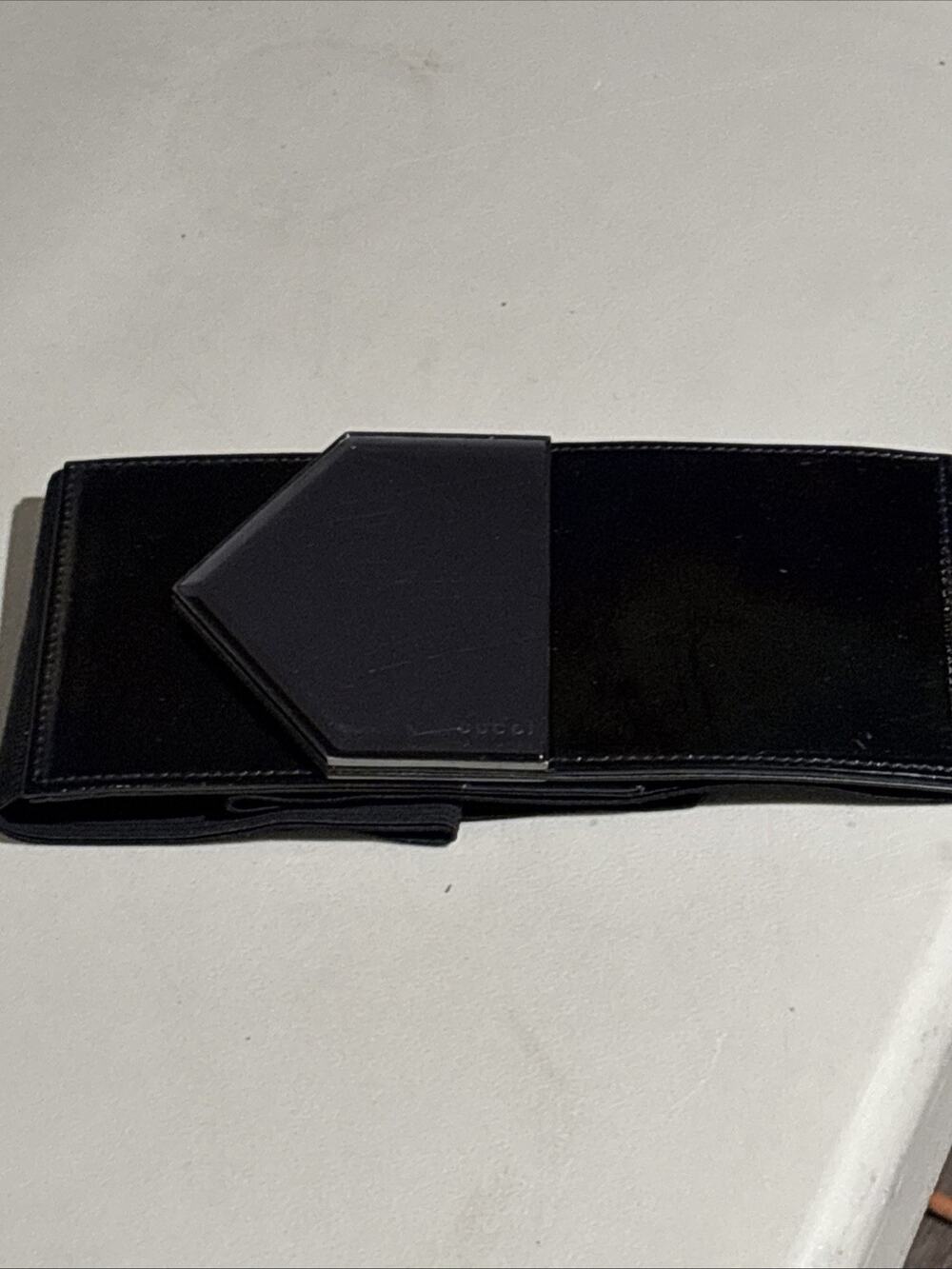 Authentic Gucci Wide Elastic Belt Black Hexagon Buckle Italy Size 75/30 Tom Ford